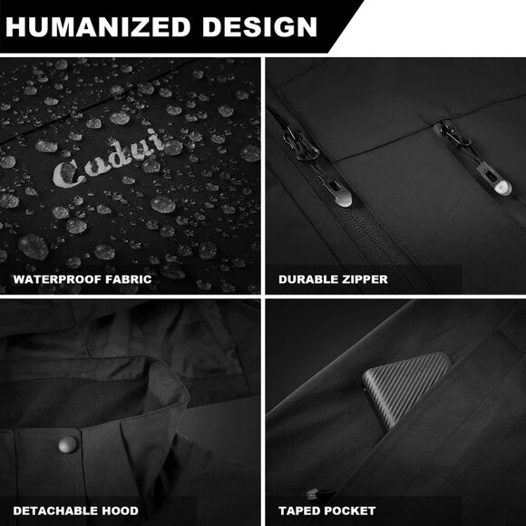 Cadai Women's Heated Jacket with Battery Waterproof‎ - Picture 3 of 12